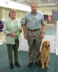 SmallPicture of Merlin earning 1st CDX leg