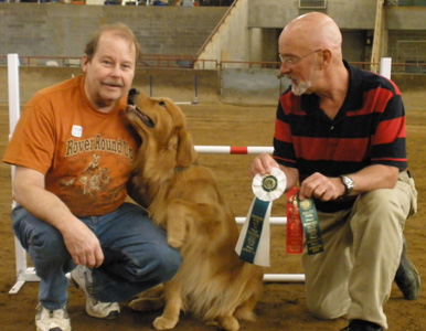 SmallPicture of Merlin earning 3rd AXJ leg