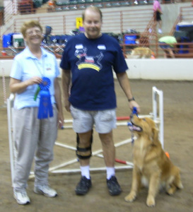 SmallPicture of Merlin earning 1st NAJ leg